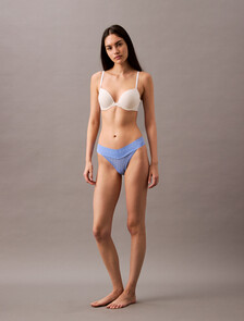 Icon Logo Lace Thong, Glacier, hi-res