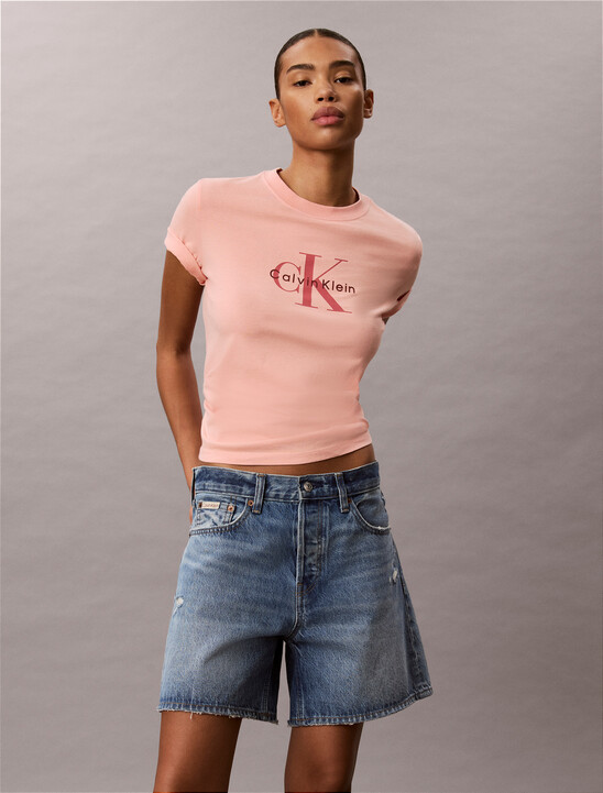 Washed Cotton Monogram T-shirt