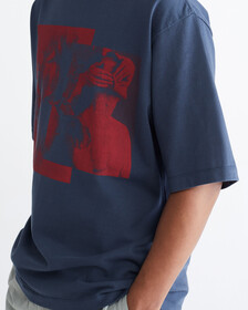 STANDARDS FLORAL COLLAGE GRAPHIC T-SHIRT, INK-410PPK, hi-res