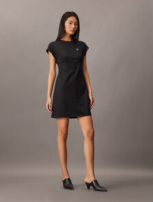 Cooling UV Protect T-Shirt Dress, Black, hi-res