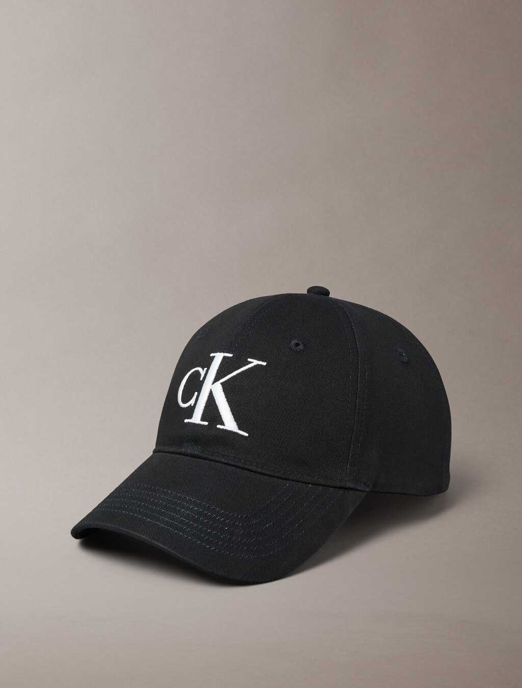 Monogram Embroidery Baseball Cap, Black, hi-res
