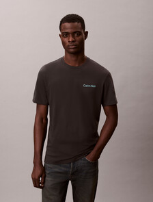 Geo Graphic Print Tee, Pirate Black, hi-res