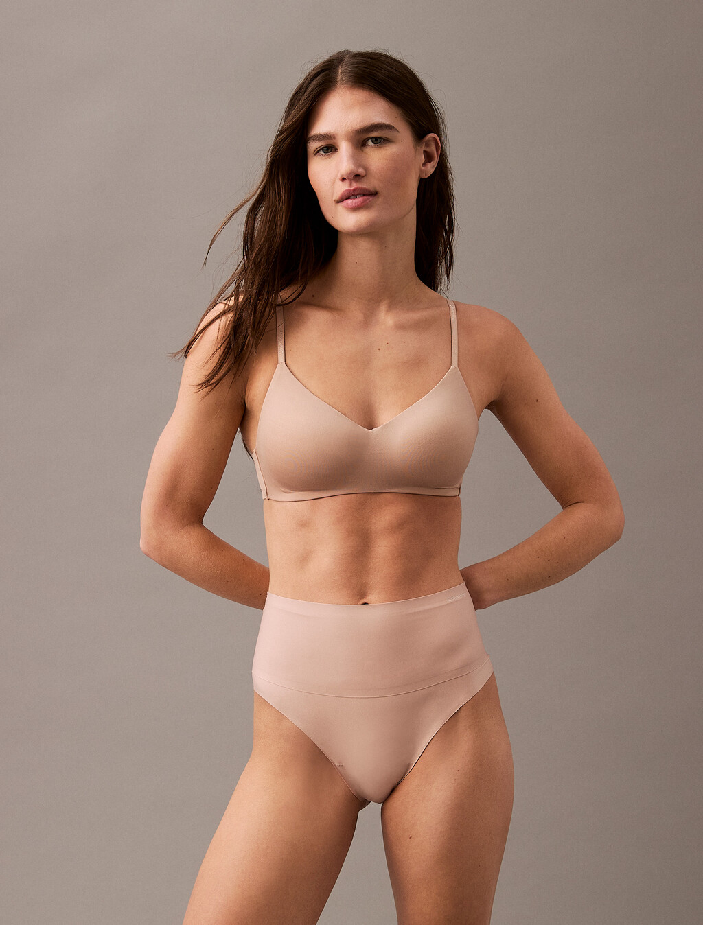 Second Skin Smoothing Thong, Cedar, hi-res