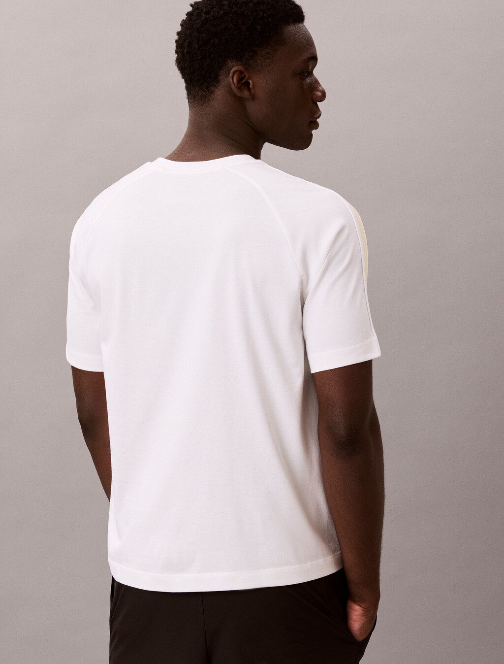 Performance Cotton Blend Gym T-shirt, Classic White, hi-res