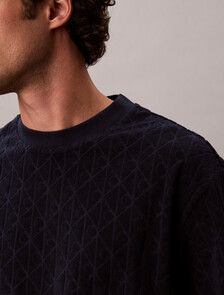 Emblem Logo Towelling T-shirt, Dark Sapphire, hi-res