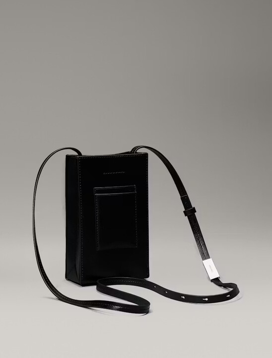 Line Mini Leather Crossbody Bag