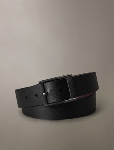 CK Plaque Reversible Belt 38mm, Black/Bitter Brown, hi-res