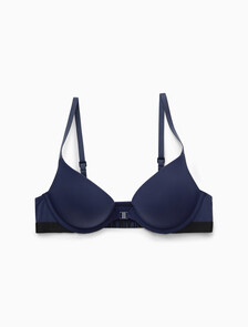 Intense Power Micro Push Up Plunge Bra, BLUE SHADOW, hi-res