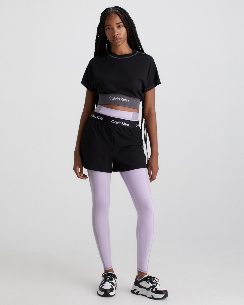 Cropped Gym T-Shirt, BLACK BEAUTY, hi-res
