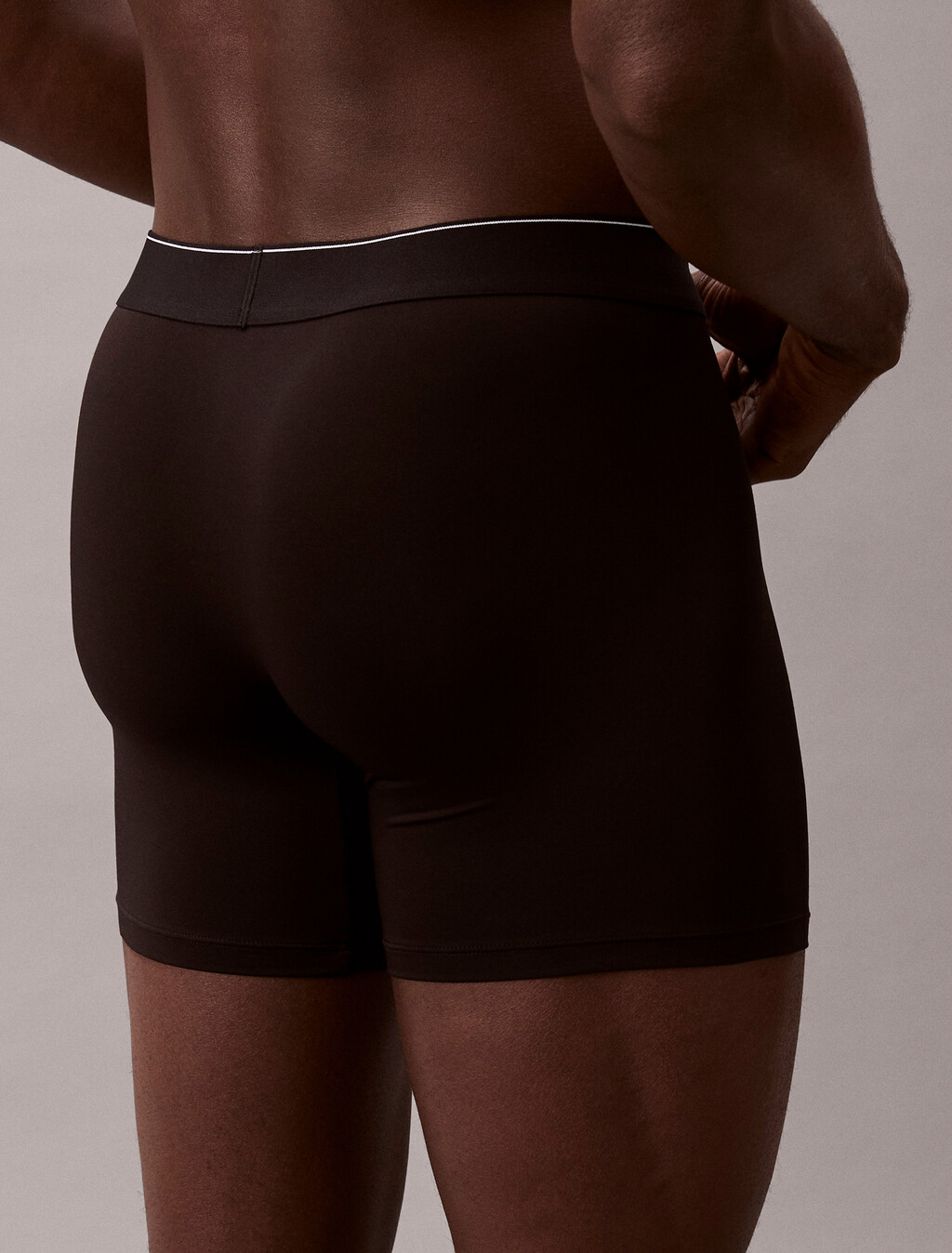 Graphic Monogram Microfiber Stretch Boxer Brief, Black, hi-res