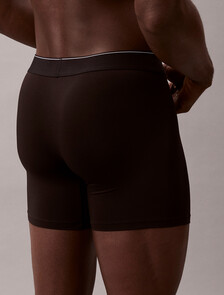 Graphic Monogram Microfiber Stretch Boxer Brief, Black, hi-res