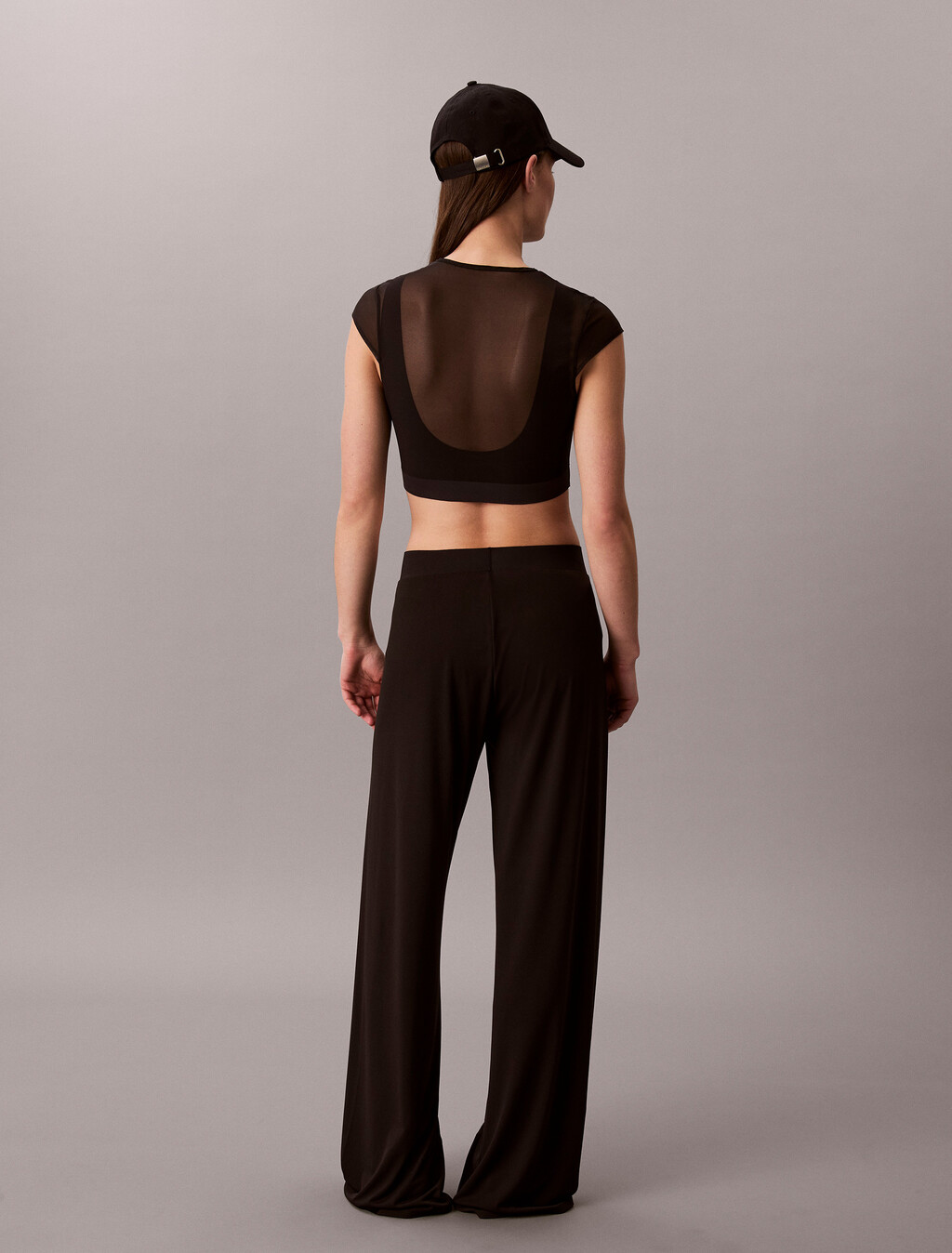 Performance Wide Leg Sculpt Trousers, Black, hi-res