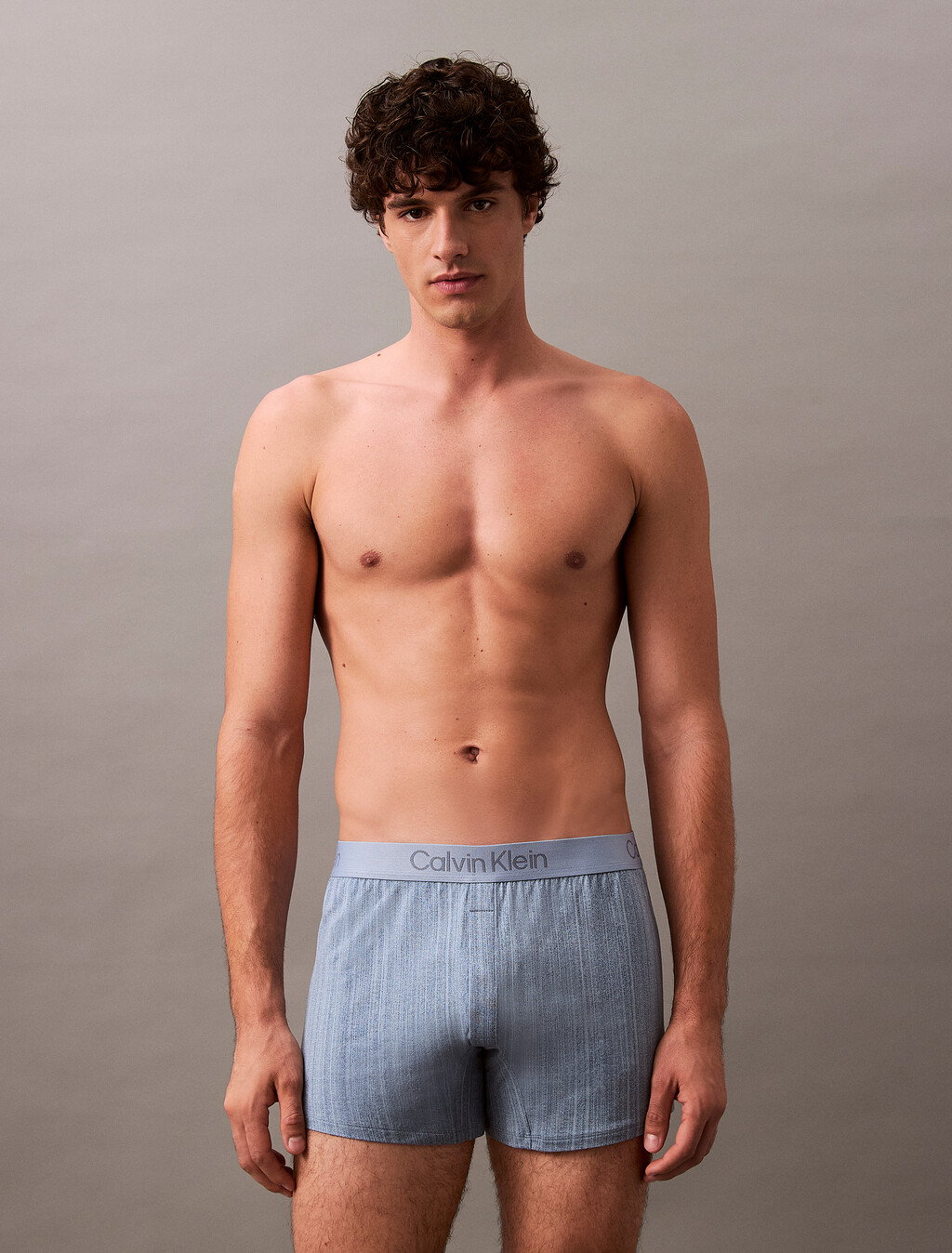 Ultra Soft Modal Slim Boxer, TEXTURED STRIPE_FADED DENIM, hi-res