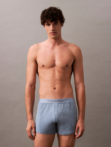 Ultra Soft Modal Slim Boxer, TEXTURED STRIPE_FADED DENIM, hi-res
