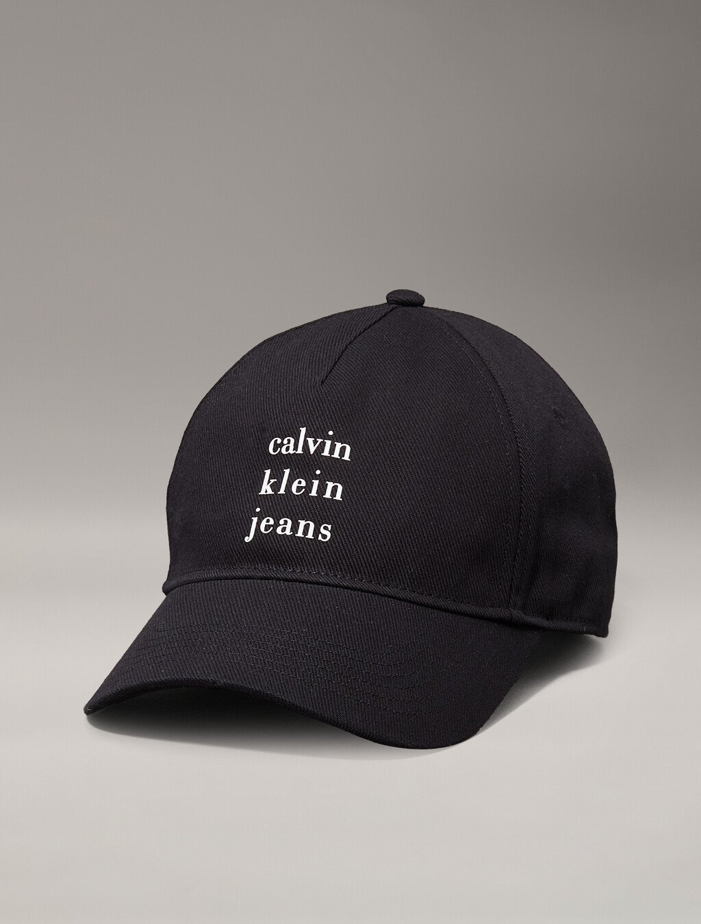 Twill Logo Cap, Black, hi-res