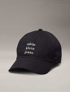 Twill Logo Cap, Black, hi-res