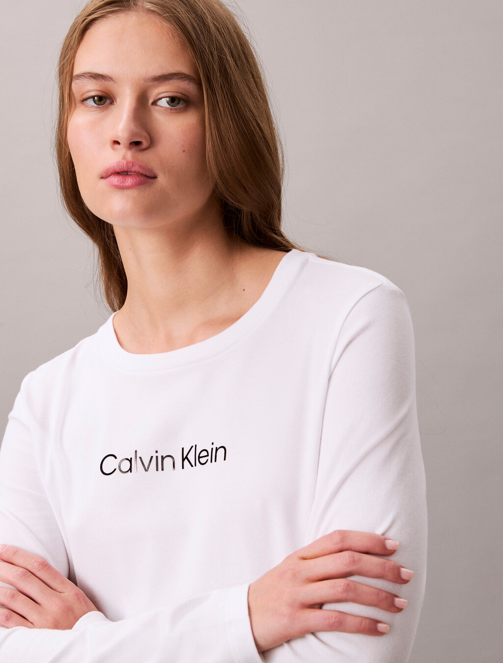 Standard Logo Slim Tee, Brilliant White, hi-res