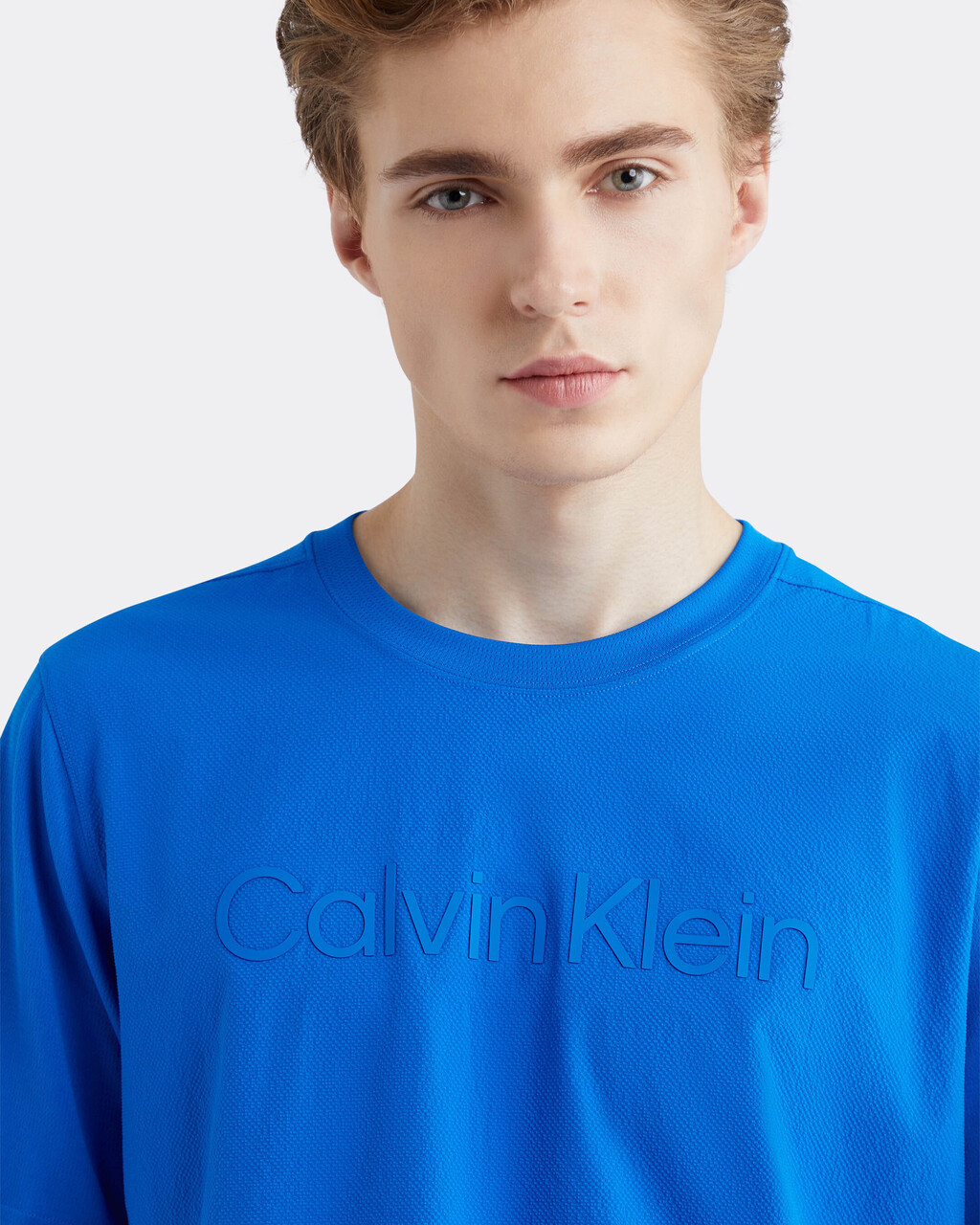 Textured Gym T-Shirt, LAPIS BLUE, hi-res
