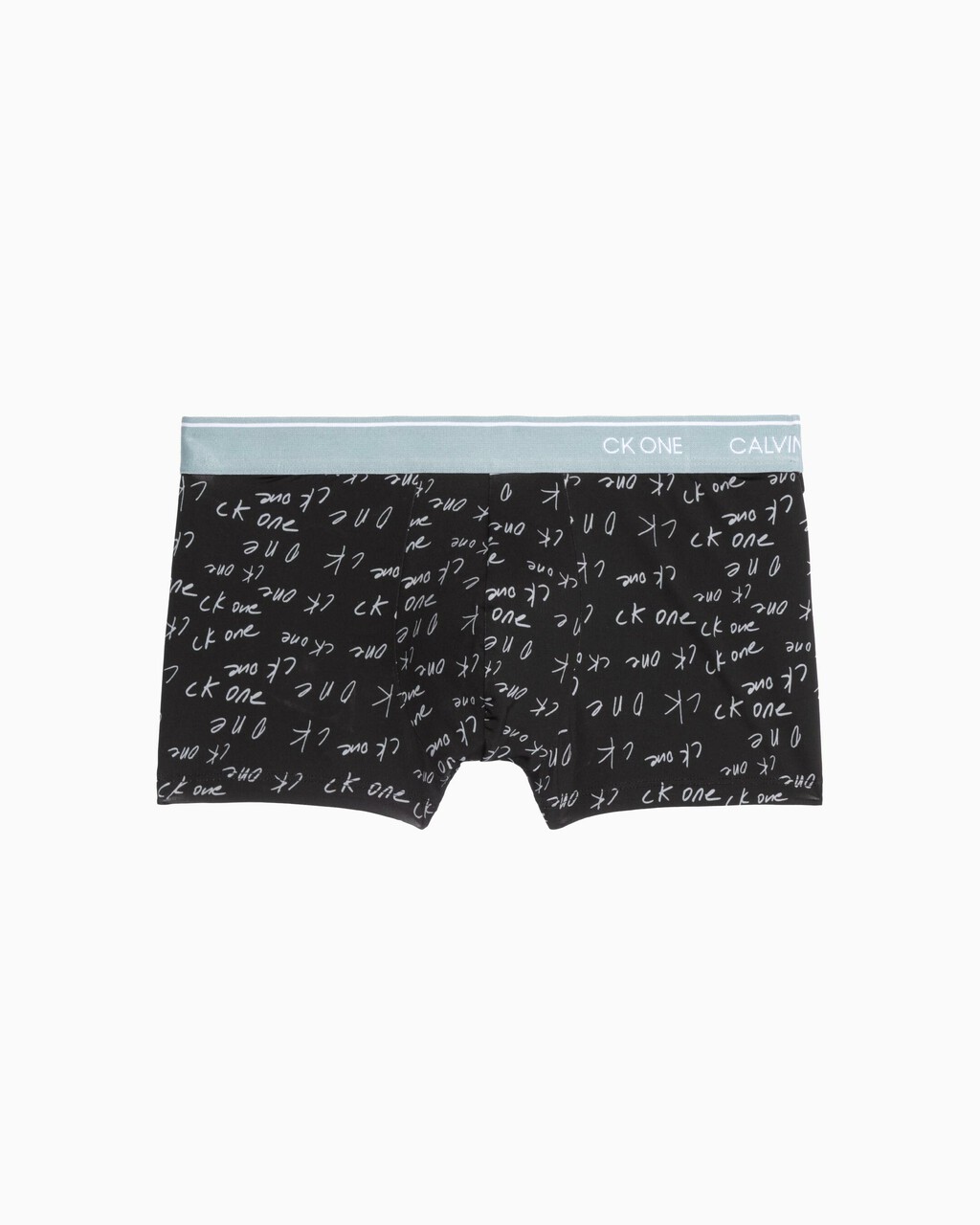 CK ONE PRINT MICRO LOW RISE TRUNKS, Marker Logo Print+Tourmaline, hi-res