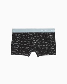 CK ONE PRINT MICRO LOW RISE TRUNKS, Marker Logo Print+Tourmaline, hi-res