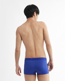 Embossed Icon Microfiber Low Rise Trunks, Clematis, hi-res