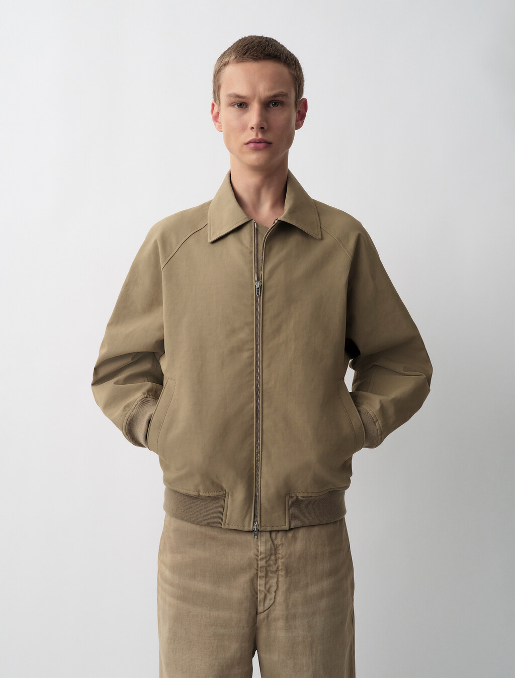 Ringo Bomber Jacket, Khaki, hi-res