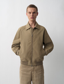 Ringo Bomber Jacket, Khaki, hi-res