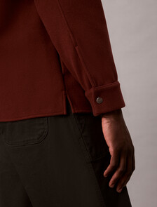 Faux Wool Double Zip Jacket, Brown Velvet, hi-res