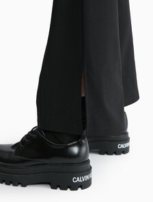 Milano Side Slit Pants, CK BLACK, hi-res