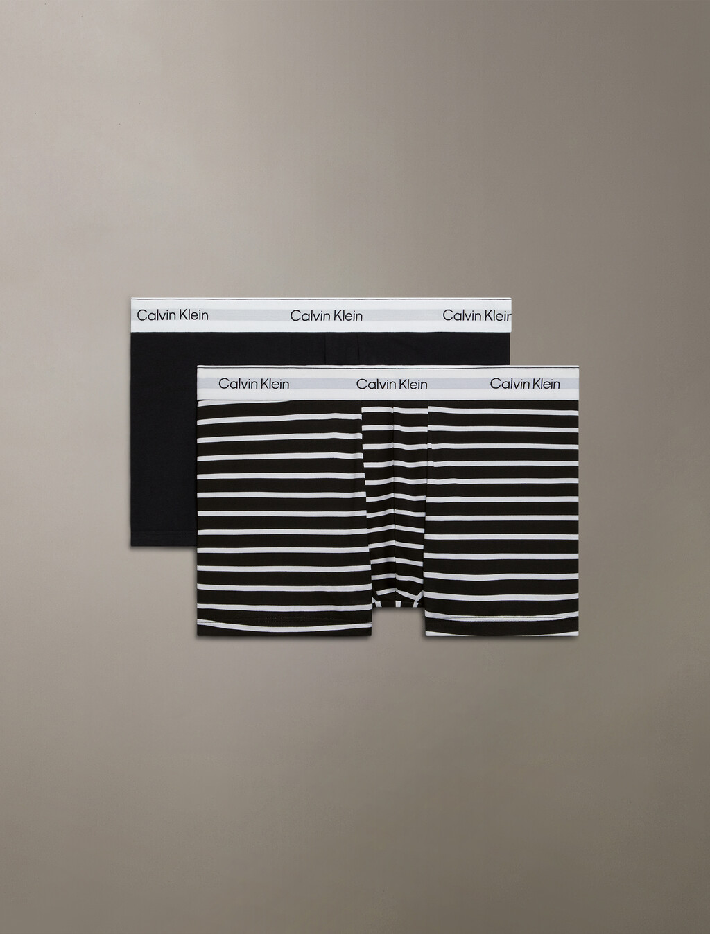 Icon Cotton Stretch Trunks 2 Pack, black/ leader stripe black, hi-res