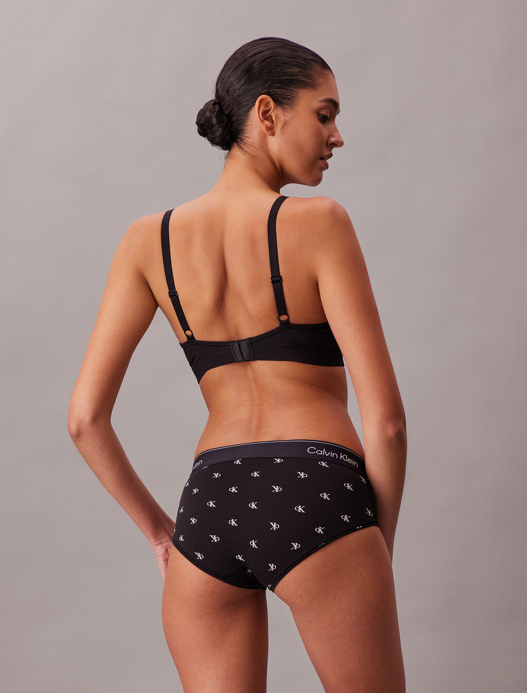 Icon Cotton Hipster Briefs, DIAMOND LOGO BLACK, hi-res