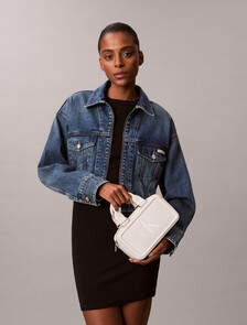 Bold Monogram Mini Tote, Lily White, hi-res