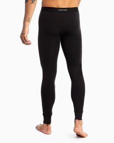 EMBOSSED ICON LONG JOHNS, Black, hi-res