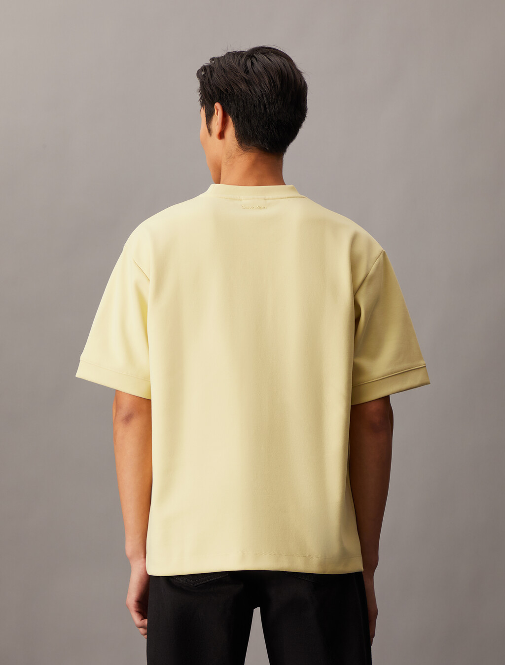 Combed Lightweight Interlock Cotton Crewneck T-Shirt, Reed Yellow, hi-res
