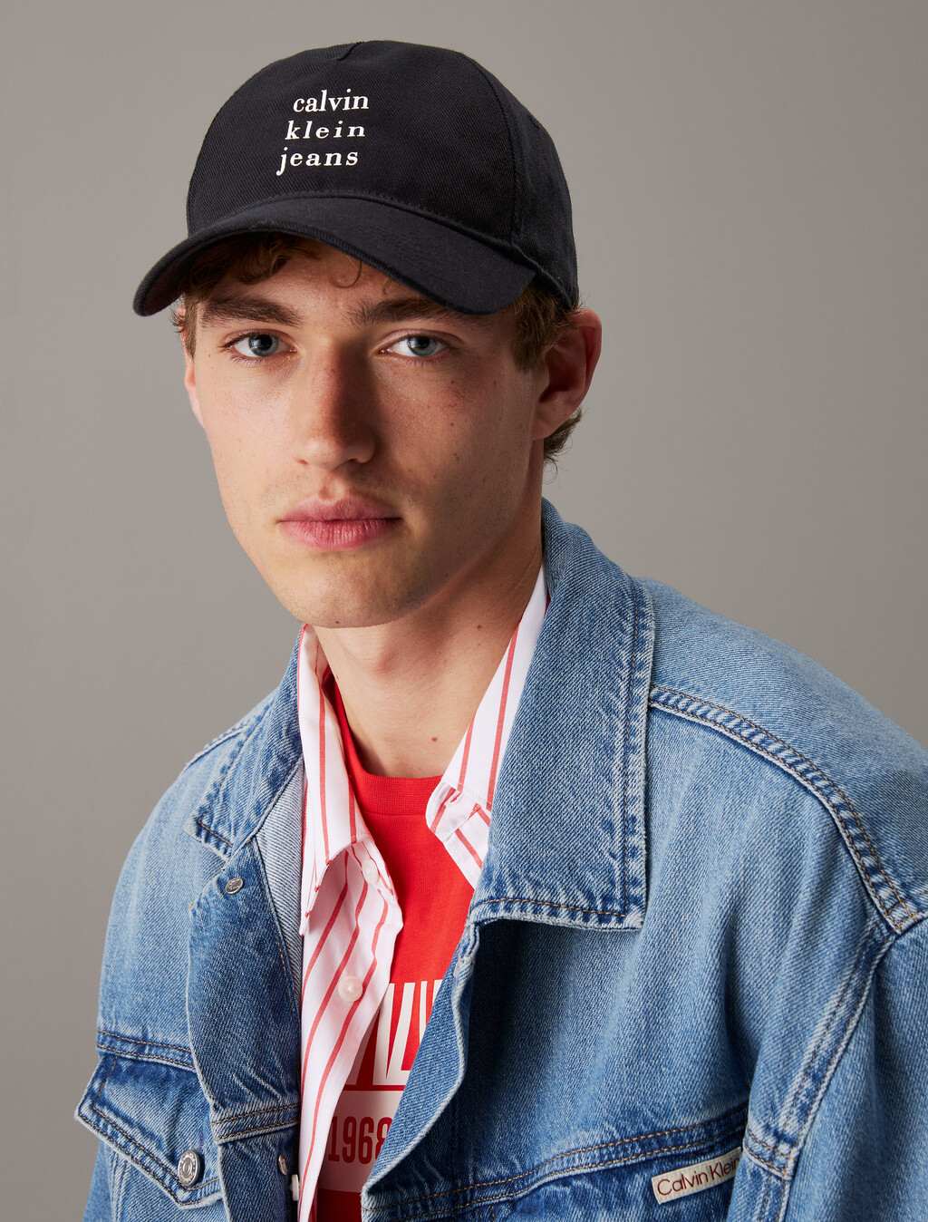 Twill Logo Cap, Black, hi-res