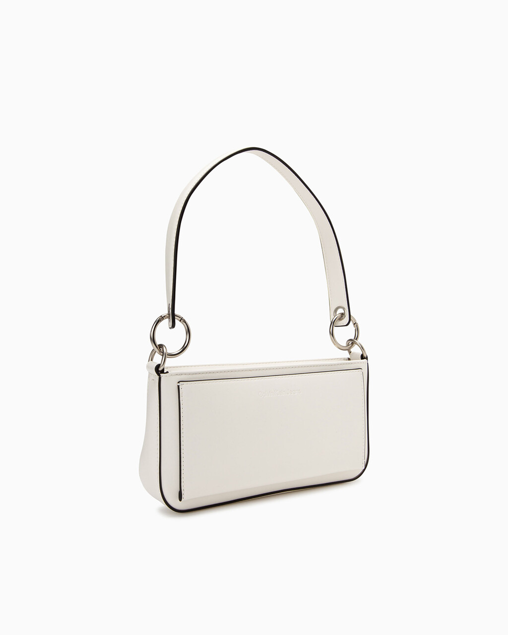 SCULPTED MONOGRAM SHOULDER POUCH, ANCIENT WHITE, hi-res