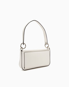 SCULPTED MONOGRAM SHOULDER POUCH, ANCIENT WHITE, hi-res