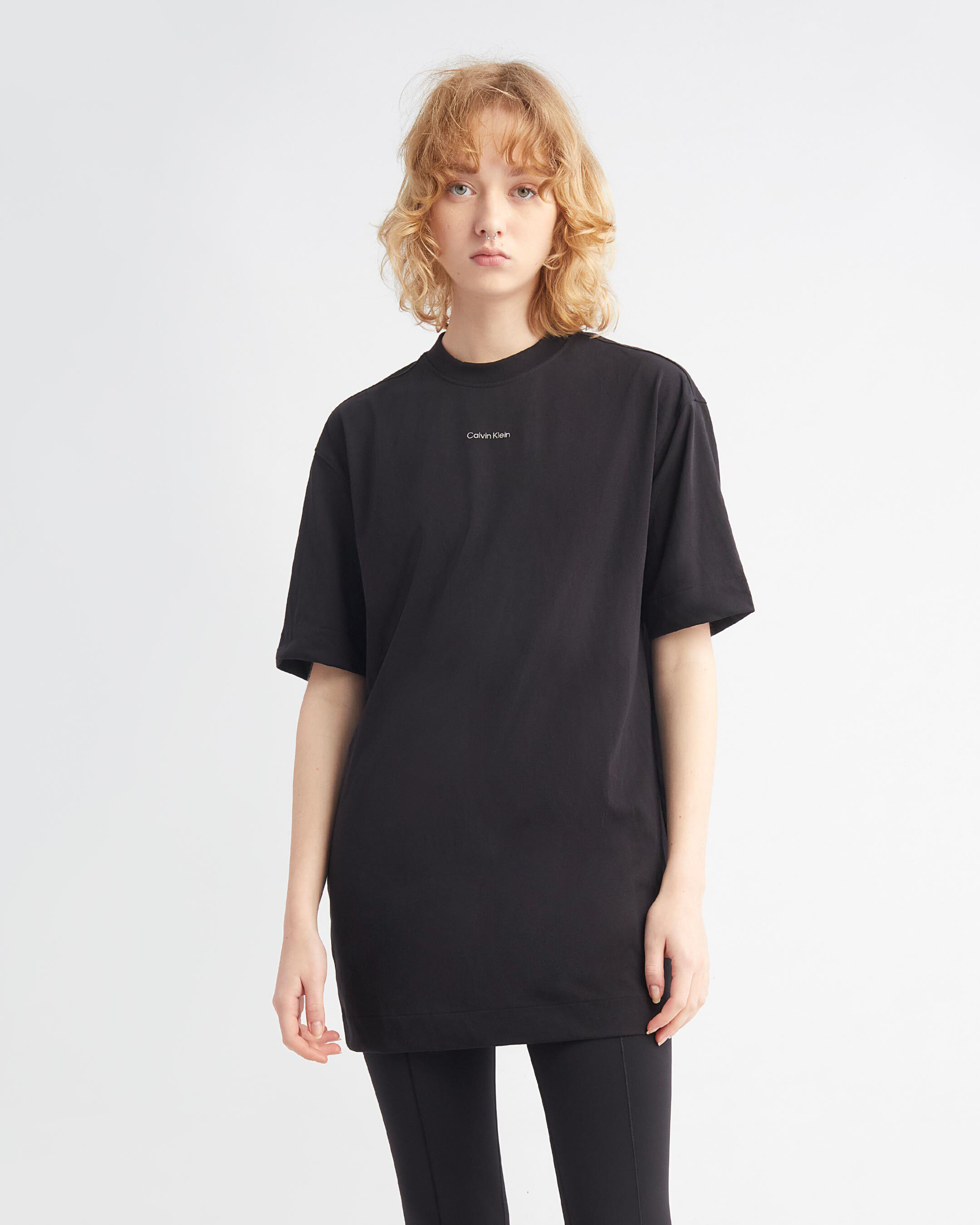 Calvin klein black clearance t shirt dress