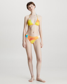 CK Monogram Triangle Bikini Top, Ck Monogram Motion Aop, hi-res