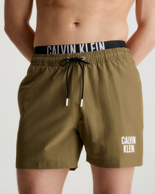 Intense Power Double Waistband Swim Shorts, Nettle, hi-res
