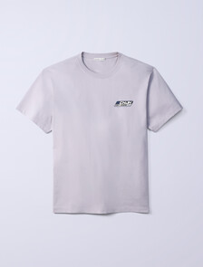 Jung Kook for Calvin Klein Logo Badge Relaxed T-Shirt, Sterling, hi-res