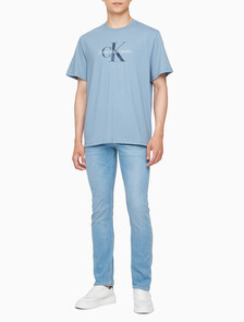 Monogram Logo Graphic Classic Crewneck T-Shirt, Windward Blue, hi-res