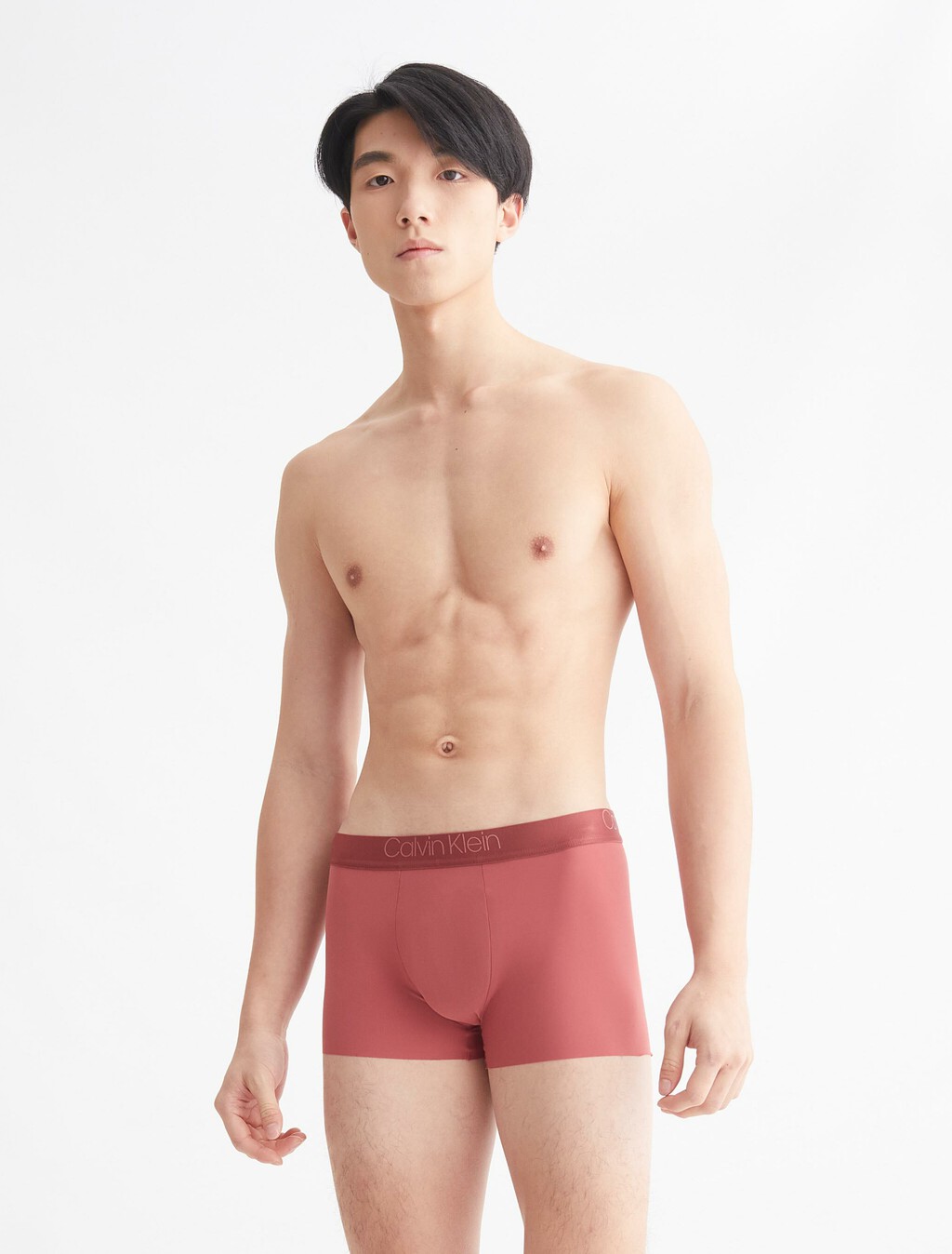 CK Black Raw Cut Recycle Low Rise Trunk, Raspberry Blush, hi-res
