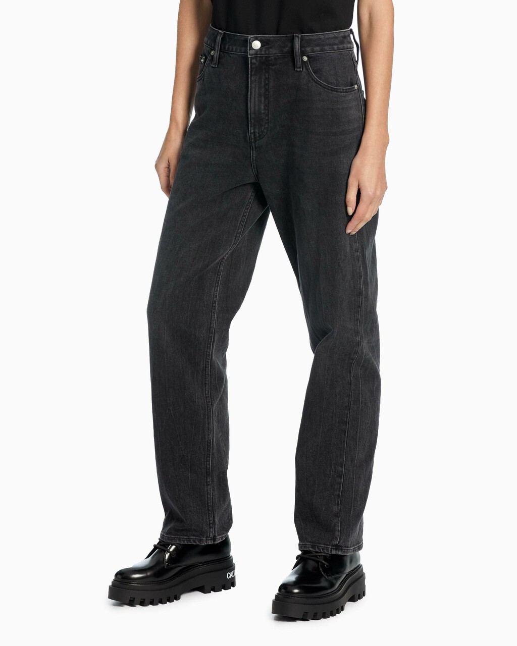 90S STRAIGHT BLACK JEANS, Spj Washed Black, hi-res