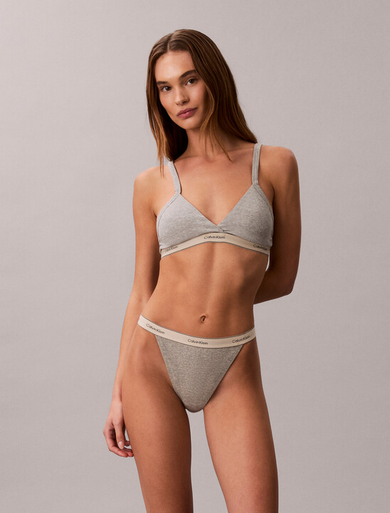 Lightly Lined Triangle Bra - Heritage Cotton Stretch