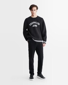 Varsity Pullover Sweater, Ck Black, hi-res