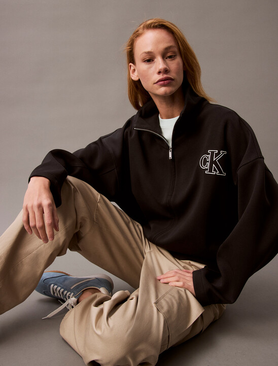 Relaxed Spacer Zip Collar Jacket