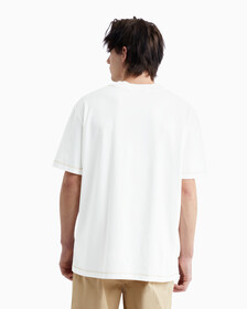 Mineral Dyed Monologo Tee, Ivory, hi-res