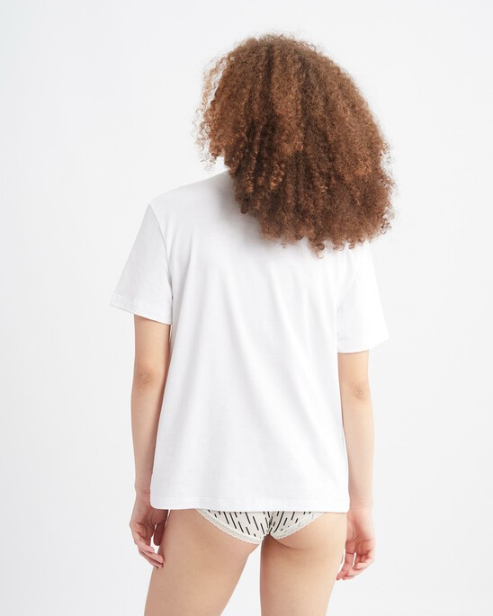MODERN COTTON LOUNGE CREW NECK TEE
