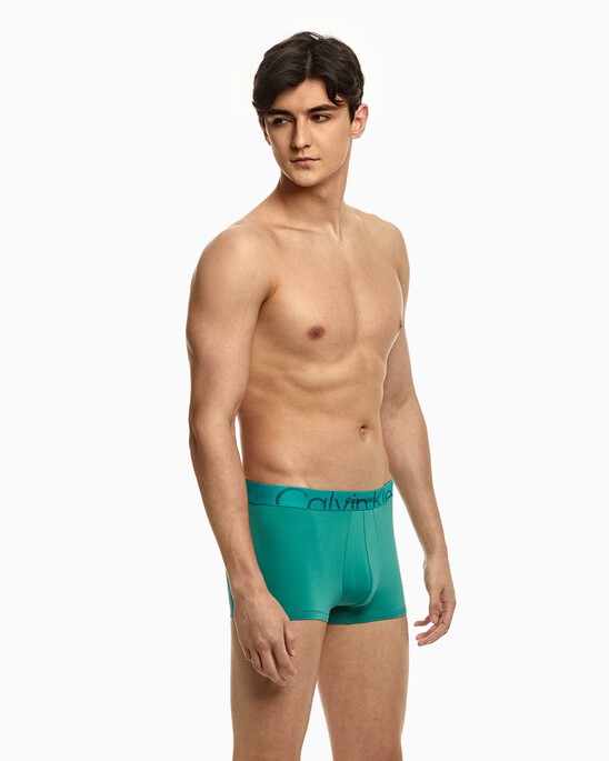 EMBOSSED ICON MICROFIBER LOW RISE TRUNKS